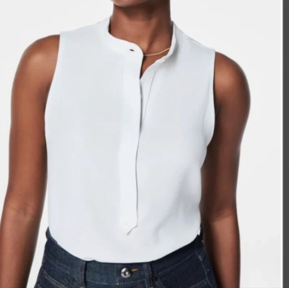 SPANX Tops - Spank White Sleeveless Top 21061R